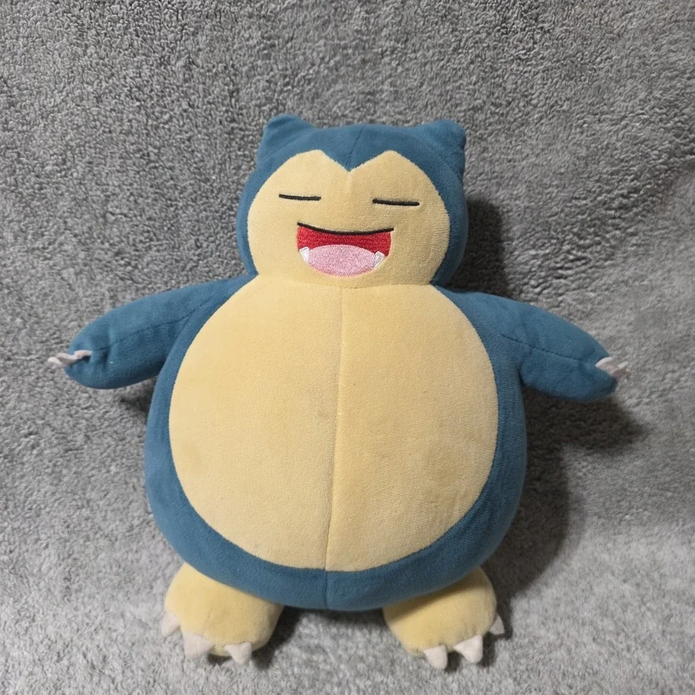 Pokemon Snooze Action Snorlax Large Plush 11 Inch 2021 Talking
